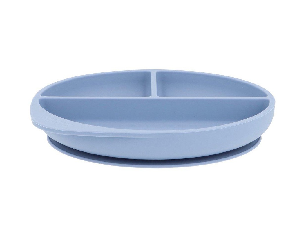 Tutete Silicone Plate with Suction Ocean Blue