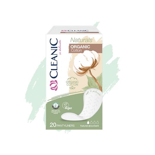 Cleanic Organic Cotton Pantyliners,20cope