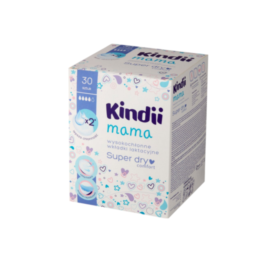 Cleanic Kindii mamma super dry nursing pads ,30cope