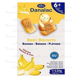 Danalac Baby Biscuits Banana 6m+ ,120gr