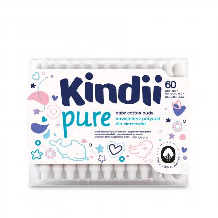 Cleanic Kindii Pure Baby Cotton Buds ,60pcs