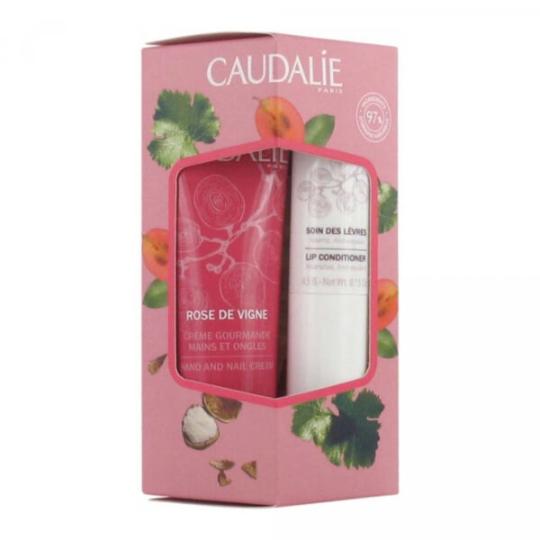 Caudalie Kit Lip Conditioner + Rose De Vigne Hand and Nail cream