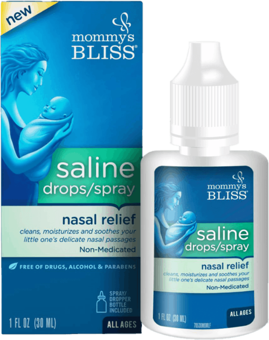 Mommys Bliss Saline Drops/Spray nasal relief ,30ml