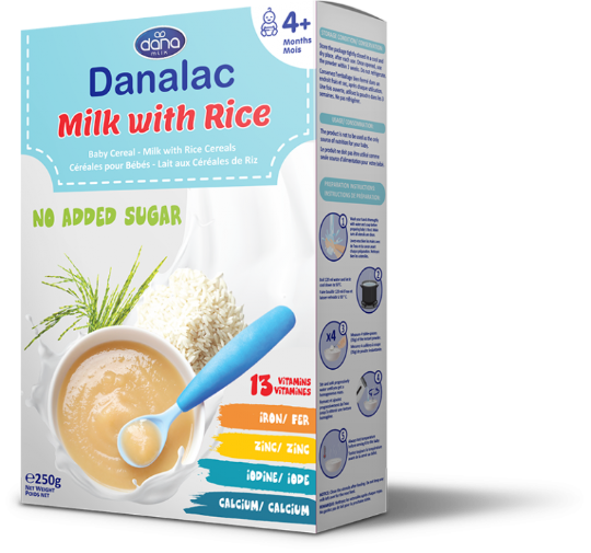 Danalac Milk with Rice 4m+ ,250g