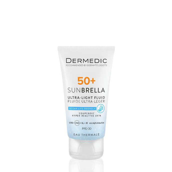 Dermedic Sunbrella Ultra-light fliud SPF 50+ couperose hyper-reactive skin 40 ml