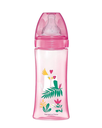 Dodie Bottle Initiation+ Anti-Colic 330ml Pink+6 months Teat Round 3 Speeds Flow 3
