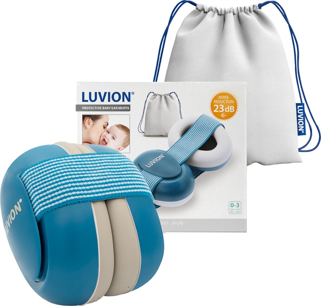 Kufje blu me llastik kunder zhurmave Luvion