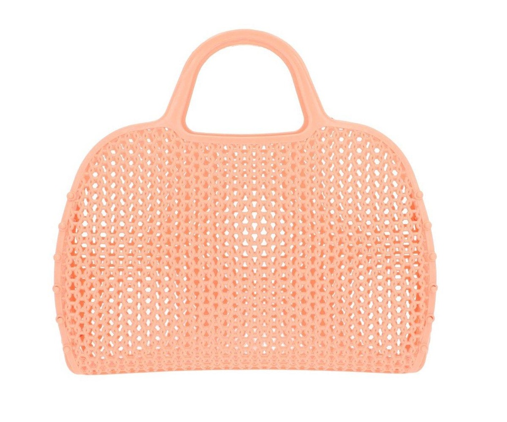 Tutete Retro Vintage Blush Apricot Beach Bag