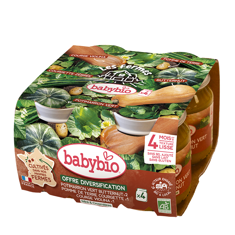 Babybio Multipack Vegetables Jar 4x130gr