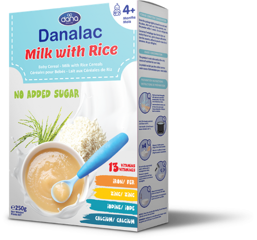 [7640153862266] Danalac Milk with Rice 4m+ ,250g