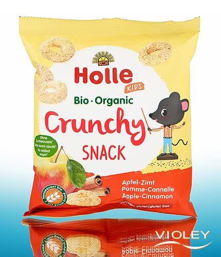 [7640161879393] Holle Crunchy Snack Apple-Cinnamon