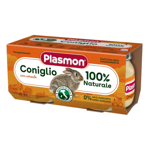 [8001040011584] Plasmon coniglio (mish lepuri) 2*160g +4m