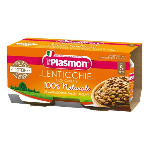 [8001040199411] Plasmon Lenticchie con carote ,160gr