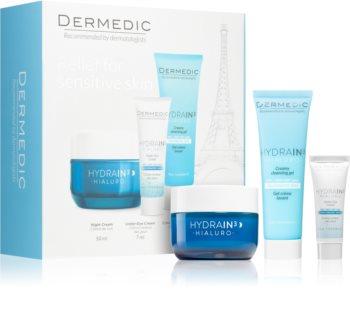 [604-zd-187] Dermedic Hydrain3 set night cream50ml + creamy cleansing gel 25ml + under eye cream 7ml
