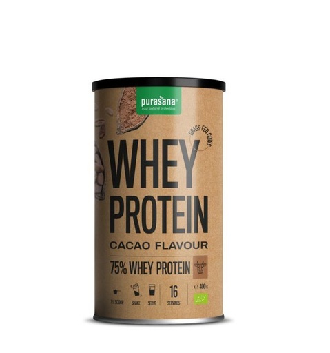 [PROTPP18] Purasana Whey Protein 75% Cacao BIO *400g