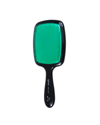 [71SP227TFF] JANEKE TANGLER HAIRBRUSH BLACK/TURQUOISE