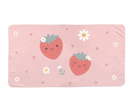[8434149250071] Tutete Microfiber Beach Towel with Strawberries
