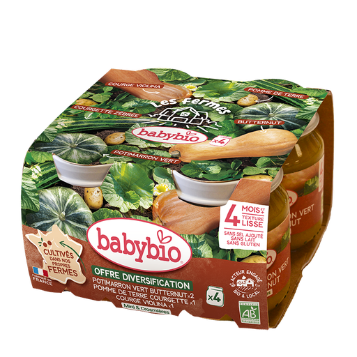 [51141] Babybio Multipack Vegetables Jar 4x130gr