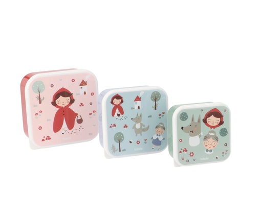 [8434149220432] Tutete 3 Lunch Boxes Little Red