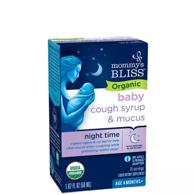 [515101] Mommys Bliss Baby Cough Syrup Mucus Night Time , 50ml