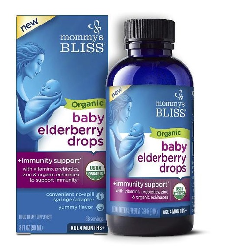 [514201] Mommys Bliss Baby elderberry drops 4m+ ,90ml