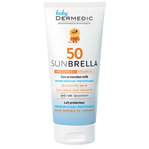 [604-DM-1051] Dermedic Baby Sunbrella SPF 50+ ,sun protection milk,  100ml