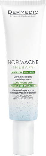 [604-DM-148] Dermedic Normacne Niacestre Hyaluron Ultra-moistursing Soothing Cream ,40ml