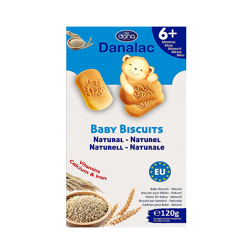 [DNLC34] Danalac Baby Biscuits Natural 6m+ ,120gr