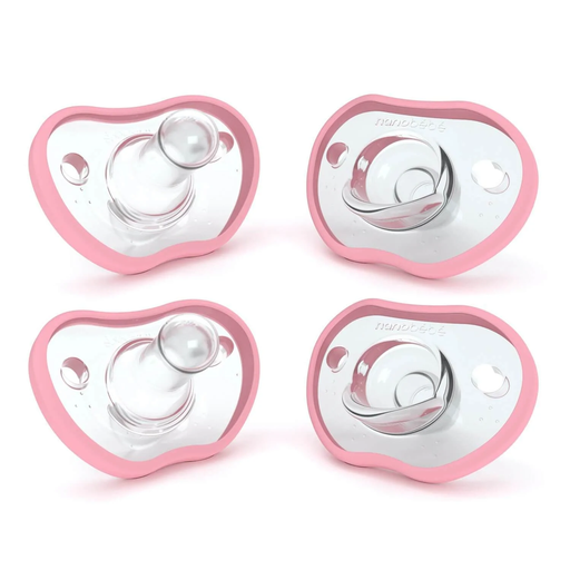[FGB4010214] Nanobebe flexy soothers extra soft teat 0-3m, 2cope ,Pink