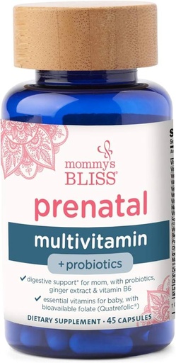 [679234106231] Mommys Bliss Prenatal Multivitamin + probiotics,45caps