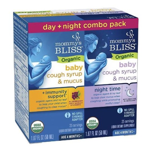 [679234051531] Mommys Bliss Baby cough syrup day + night combo pack , 50+50ml
