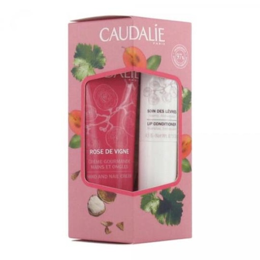 [3522930027379] Caudalie Kit Lip Conditioner + Rose De Vigne Hand and Nail cream
