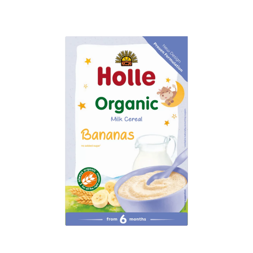 [7640104951384] Holle Organic Milk Cereal with Bananas, 250g