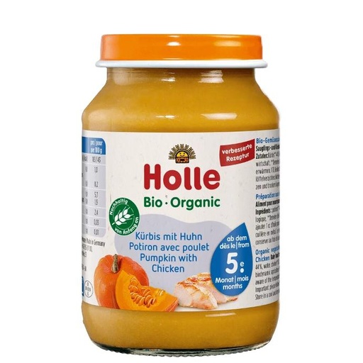 [7640230490986] Holle pumpkin with chicken 190g