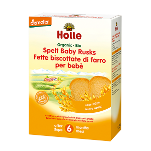 [7640104959519] Holle Organic Spelt Baby Rusks, 200g